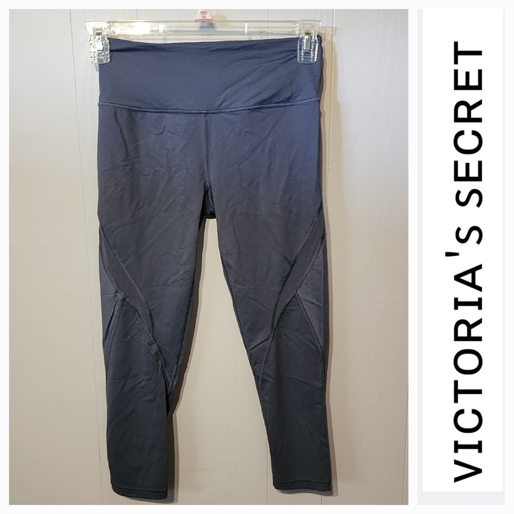 Victoria's Secret Sport Knockout Leggings Gray Sheer Performance Size Small A588